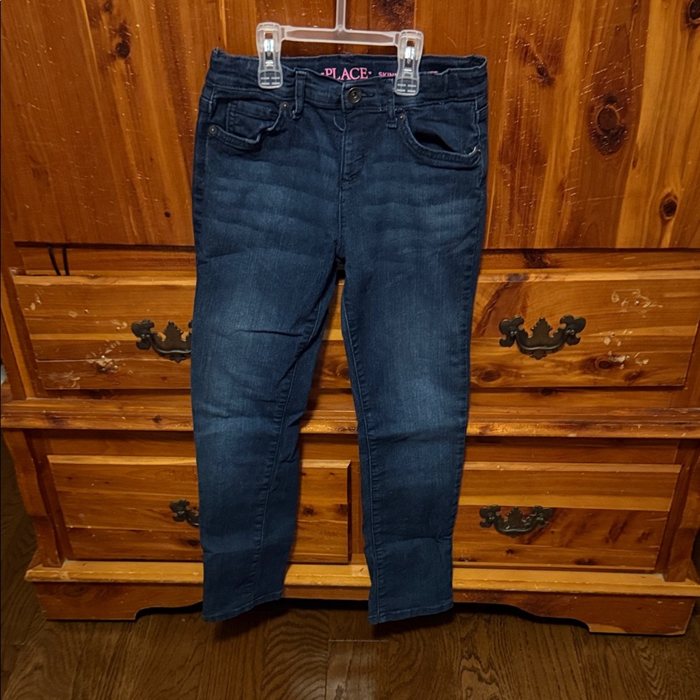 “Pre-Owned”Place  Girls  Deep Blue Skinny Jeans Size 10! In Great Condition!